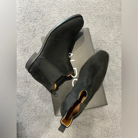Aldo | Shoes | Aldo Mens Vianello Black Ankle Boots  display picture 1